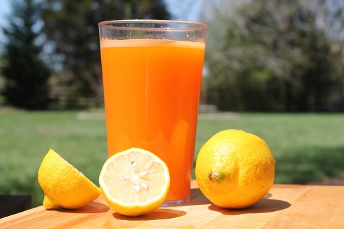 عصير الليمون والبرتقال