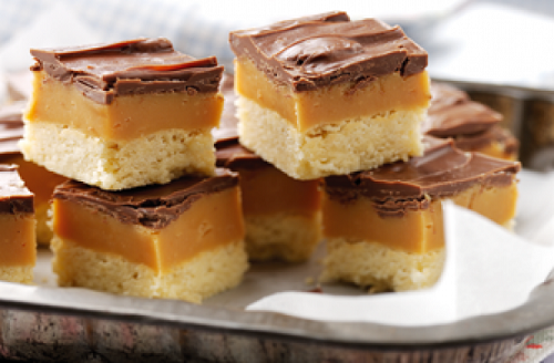  طريقة عمل كيك التويكس Mini-millionaire-shortbread