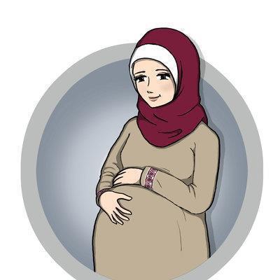 57 Gambar Kartun Muslim Ibu Hamil Koleksi Baru 