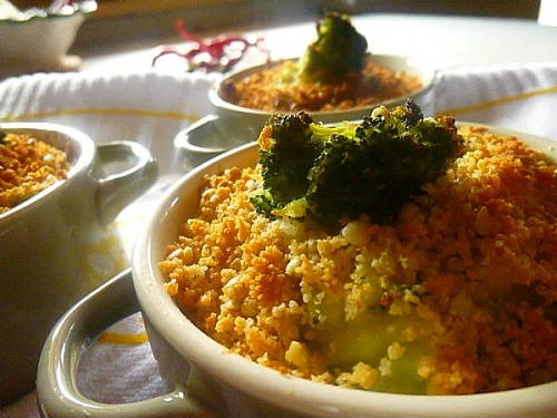 طاجن البروكلي Mini-crumble-di-patate-e-broccoli