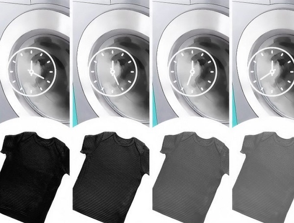 طريقة غسل الملابس السوداء