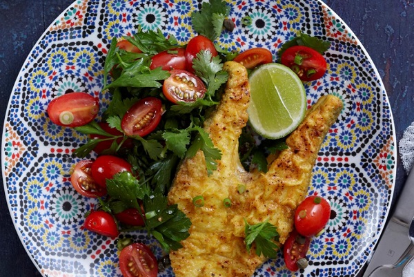 السمك المغربي بالفرن