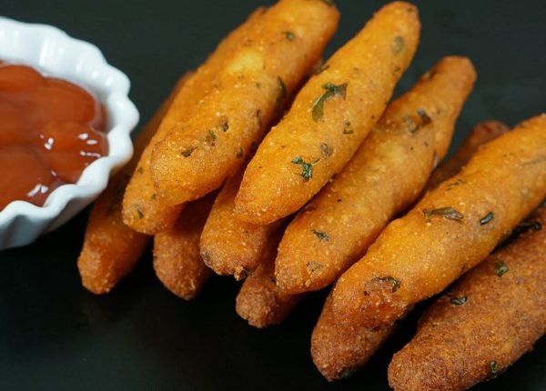 اصابع البطاطس الهندية المقرمشة